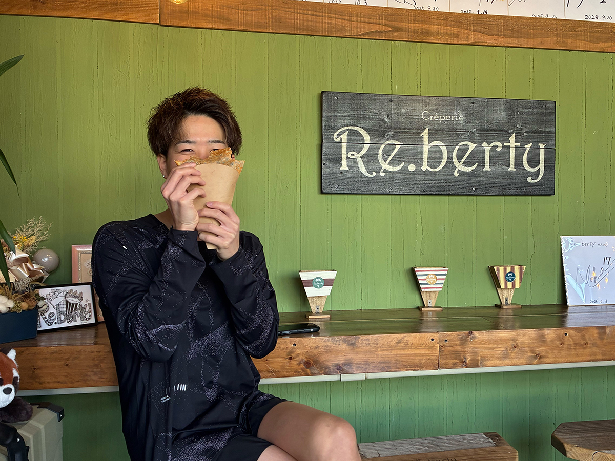 お店の常連であるスタッフの嬉しそうな様子