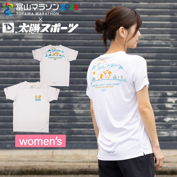 CHUMS別注 ランニングTシャツ 半袖 レディース